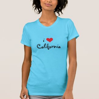 I Love California Tee Shirts