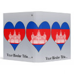 I Love Cambodia Vinyl Binders