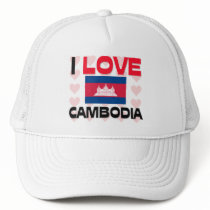 I Love Cambodia hats