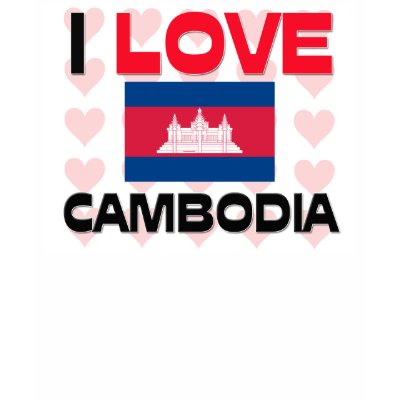I Love Cambodia Shirt by tshirtshirts