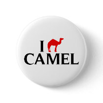 I Love Camels Button