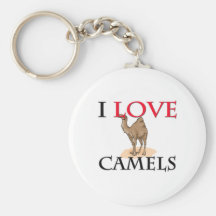 I Love Camels Keychains