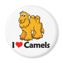 I Love Camels Refrigerator Magnet