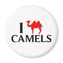 I Love Camels Refrigerator Magnets