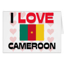 I Love Cameroon cards by tshirtshirts I Love Cameroon cards