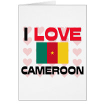 I Love Cameroon cards by tshirtshirts I Love Cameroon cards
