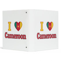 I Love Cameroon Flag Design Binders
