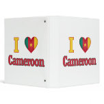 I Love Cameroon Flag Design Binders