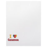 I Love Cameroon Flag Design Letterhead Design