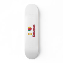 I Love Cameroon Flag Design Skate Decks