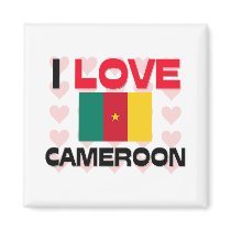 I Love Cameroon magnets by tshirtshirts I Love Cameroon magnets