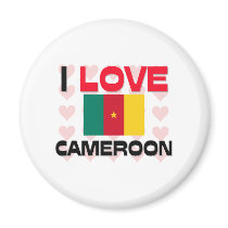 I Love Cameroon magnets by tshirtshirts I Love Cameroon magnets