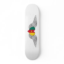 I Love Cameroon -wings Custom Skate Board