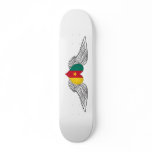 I Love Cameroon -wings Custom Skate Board