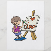 I Love Camp Flyer Design