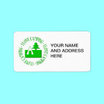 I love camping labels