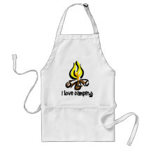 i love camping aprons