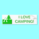 I love camping bumper stickers