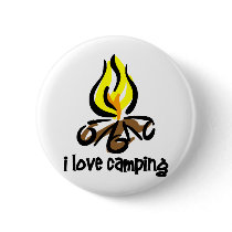 i love camping buttons
