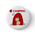 I Love Camping buttons by stick_figures I Love Camping buttons