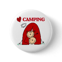 I Love Camping buttons
