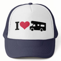 I love camping - camper mesh hats