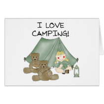 I Love Camping cards by girl_stuff I Love Camping cards