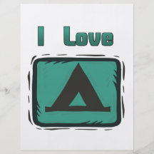 I Love Camping Full Color Flyer