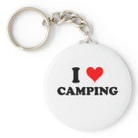 I Love Camping Keychain