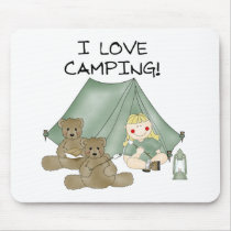 I Love Camping mousepads by girl_stuff I Love Camping mousepads