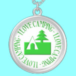 I love camping necklaces