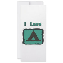 I Love Camping rack cards