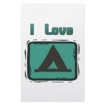 I Love Camping Custom Stationery