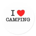 I Love Camping Sticker