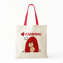 I Love Camping Tshirts and Gifts bags by stick_figures I Love Camping Tshirts and Gifts bags