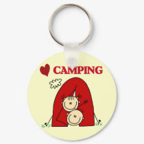 I Love Camping Tshirts and Gifts keychains by stick_figures I Love Camping Tshirts and Gifts keychains
