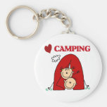I Love Camping Tshirts and Gifts Keychain