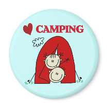 I Love Camping Tshirts and Gifts magnets by stick_figures I Love Camping Tshirts and Gifts magnets