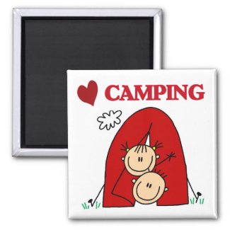 I Love Camping Tshirts and Gifts magnet