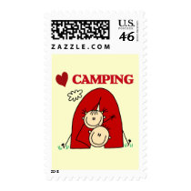 I Love Camping Tshirts and Gifts postage by stick_figures I Love Camping Tshirts and Gifts postage