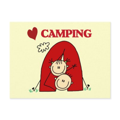 I Love Camping Tshirts and Gifts Post Card by stick_figures