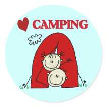 I Love Camping Tshirts and Gifts stickers by stick_figures I Love Camping Tshirts and Gifts stickers