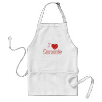 I Love Canada aprons