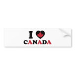 I Love Canada Bumper Sticker