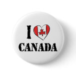 I Love Canada Pin