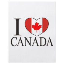 I Love Canada flyers by EthnoShirts I Love Canada flyers