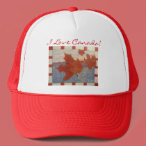 I LOVE CANADA! hats