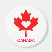 I Love Canada ~ July 1st Refrigerator Magnets