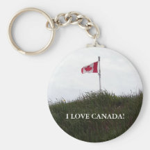 I Love Canada Key Chain