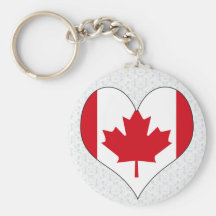 I Love Canada Key Chains